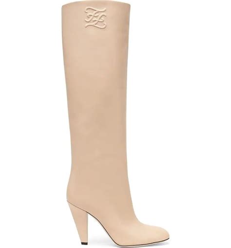 fendi neoprene knee high boots|fendi karligraphy boots.